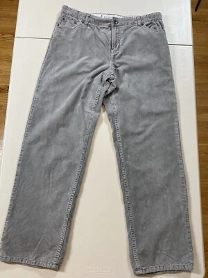 Pantalones de pana forrados grises Lands End Boys 20H 30 entrepiernas **LEER** Foto 1 de 4