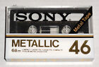 Sealed Sony Metallic 46 Type IV Metal Position Blank Audio Cassette Tape 1978-81