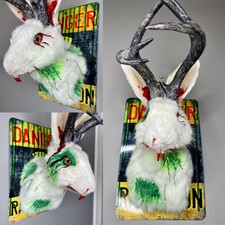 Jackalope- New Taxidermy- Flemish Rabbit- Novelty- Oddity- Horror- Chernobyl