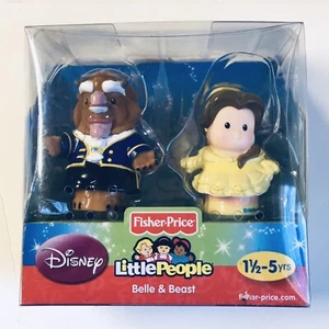FISHER-PRICE BEAUTY (BELLE) & The BEAST * Little Chunky People 2 Figures New - Picture 1 of 8