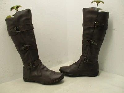 Botas cómodas hasta la rodilla de cuero marrón Martino Canada para mujer talla 6 Sty 074501 Foto 1 de 4