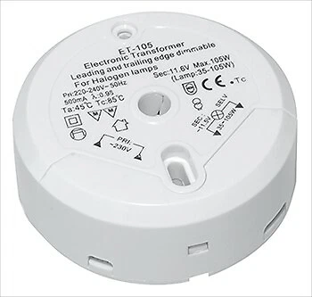 Transmedia ‎LT5-3 230/12V 105W Halogen Transformator - Weiß
