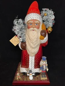 NEU große Ino Schaller Weihnachtsmann stehende Figur Sammlerstück Wohndeko - Bild 1 von 7