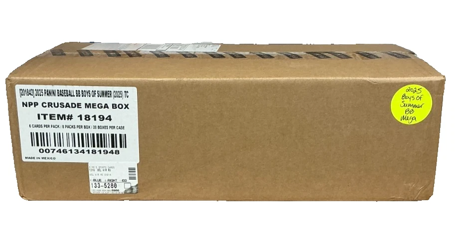 2025 Panini Crusade Boys Of Summer Factory Sealed MEGA 20 BOX CASE - Image 1 of 1