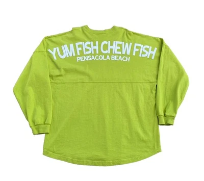 Spirit Jersey Dr. Seuss Pensacola Playa Rojo Pez Azul Pez Camisa Voltio Verde XL Foto 1 de 4