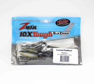 Zman Soft Lure Scented PaddlerZ 4 Inch 5/Pack Mulletron (2505) - Picture 1 of 6