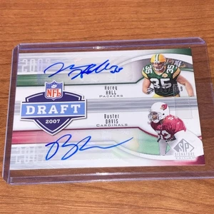 Buster Davis Korey Hall 2009 SP FIRMA 2007 BORRADOR DOBLE AUTÓGRAFO Automático/199 SP - Imagen 1 de 4