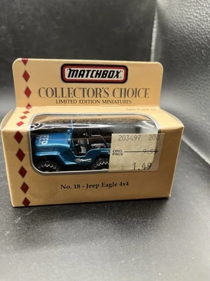 Matchbox 1994 Collector Choice No. Jeep Eagle 18 azul 4x4 1:64 Foto 1 de 4