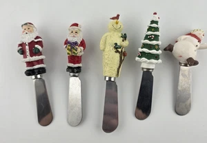 Juego de 5 esparcidores de queso navideños vintage - Imagen 1 de 3