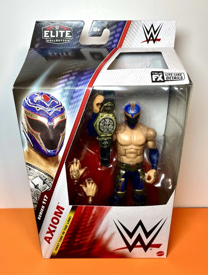 Axiom (Blue) - WWE Elite 117 Mattel Toy Wrestling Figure (damaged box)