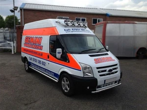 Roof Bar + Jumbo Spot Lamps + Clamps + LEDs For Peugeot Boxer 2014+ Light Bar - Picture 1 of 9