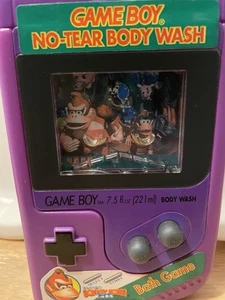 Nintendo Game Boy No-Tear Body Wash Bath Game Donkey Kong Purple Bottle 1995 - Picture 1 of 6