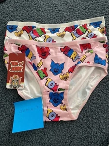 Shein 2 Stück Tom und Jerry Mädchen Slips Größe 12y. Neu - Bild 1 von 11