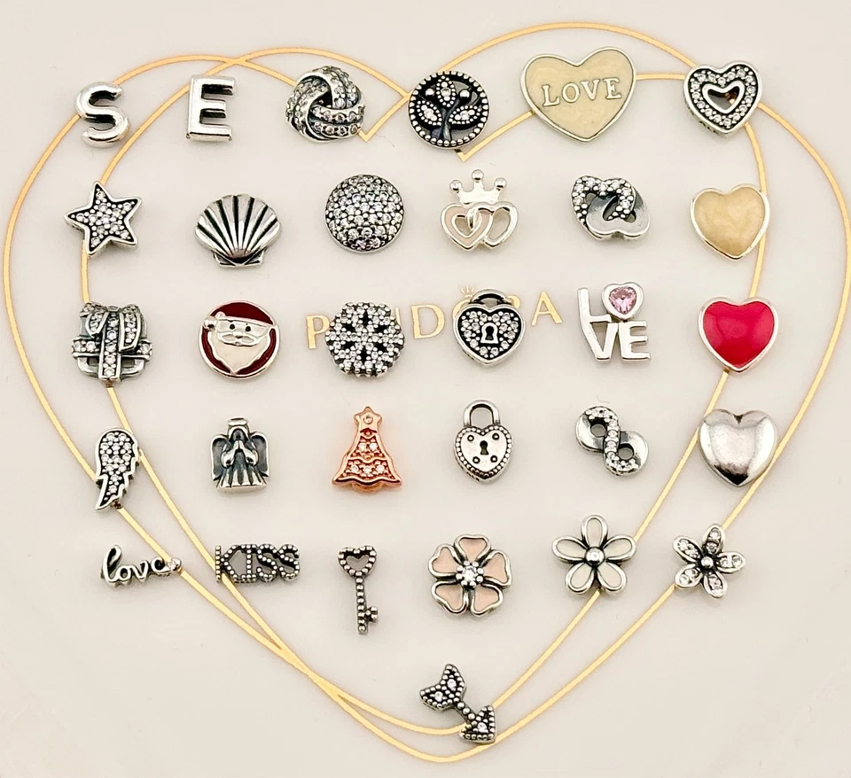 New Genuine Authentic Pandora Petite Floating Locket Charms - Mixed Variety - Image 1 of 1