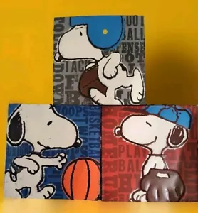 Set of 3 Metal Snoopy Signs (2014) / Wall Decor Sign / Sports Theme /๐/๐/โพ - Picture 1 of 4
