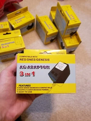 Universal 3 in 1 Power Adapter for NES / SNES / Sega Genesis - Image 1 of 2