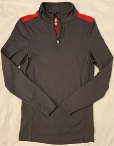 Gymshark Dry Men’s Jacket 1/2 Zip Gray Red Size S - Picture 1 of 7