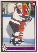 1990-91 7th Inning Sketch OHL #365 DALE McTAVISH - Peterborough Petes