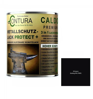 Rostschutzfarbe Metallschutzlack RAL Metall Lack Farbe 3 in 1 Grundierung Rost - Bild 1 von 4