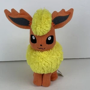 Juguete de peluche Tomy Pokemon Flareon 8" muñeca de peluche 2016 Eevee Evolution - Imagen 1 de 12