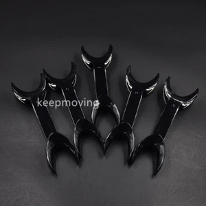 50x Dental Mouth Opener Cheek Lip Retractor T Large Fishtail Black Photography - Picture 1 of 12