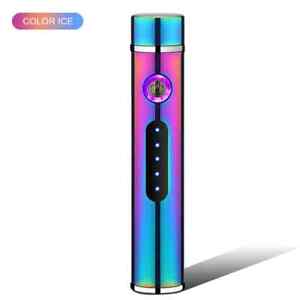 Dual Arc Plasma Electric Lighter USB Rechargeable Portable Lighters Ice Colorful