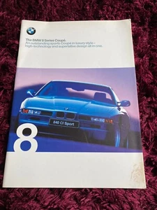 BMW Serie 8 Cupé Folleto 1998 - Edición Reino Unido 1/98 - Forma E31, 840Ci, 840Ci Sport - Imagen 1 de 4