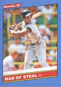 2020 Donruss Baseball Base Variation #219 Rickey Henderson RETRO