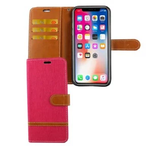 Etui Komórka Ochrona do Apple iPhone XS Case Cover Pokrowiec Wallet Etui Etui na telefon komórkowy - Zdjęcie 1 z 3