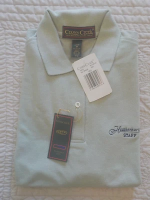 Camisa Polo de Golf CROSS CREEK Damas Mediana SS Heatherhurst Staff NUEVA con Etiquetas Foto 1 de 4