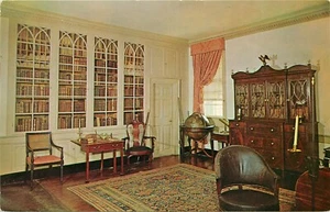 Mt Vernon Virginia VA George Washington library Postcard - Picture 1 of 2