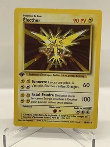 Zapdos 1st edition Base Set FRENCH Electhor - Picture 1 of 4