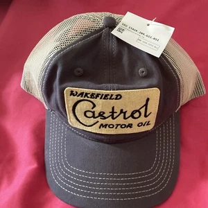 New Wakefield Castrol Motor Oil Ball Cap Trucker Patch Hat Mesh -1 Size Fits All - Picture 1 of 12