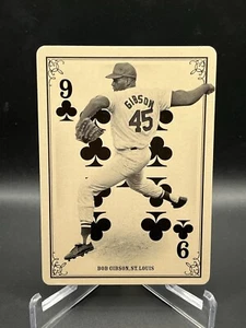 2013 Panini Golden Age Playing Cards Bob Gibson #34 St Louis Cardinals MLB HOF - Picture 1 of 2