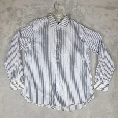 Camisa Gitman Bros Para Hombres 17 Mr Sid Rayas Abotonadas Extendida Hecha en EE. UU. Manga 35 Foto 1 de 4