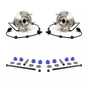 Front Hub Bearing Assembly And Link Kit For Chevrolet Trailblazer GMC Envoy Saab - Picture 1 of 4