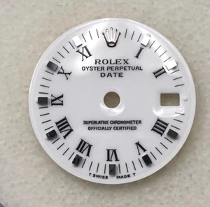 Fabrik Rolex Damen Datum 26 mm weiß römische Zifferblatt Zifferblatt Schweizer MadeT 6900,69000 - Bild 1 von 3