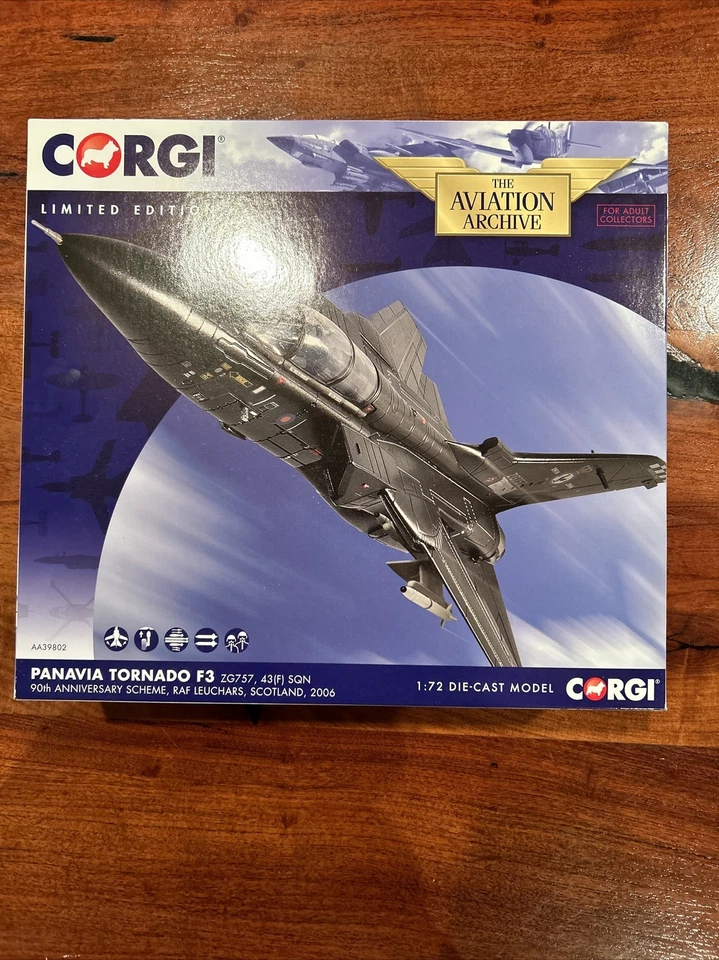 Panavia Tornado F3 ZG757 90 Aniversario Esquema Edición Limitada 1:72 Nuevo Foto 1 de 4