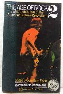 The Age Of Rock 2 By Jonathan Eisen 1970 is about rock groups generally PB book - Picture 1 of 11
