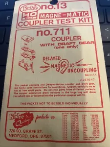 HO Scale Kadee #13 Magne-Matic Coupler TEST Kit w/Draft Gear Box Kadee HO NEW! - Picture 1 of 3