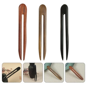 3 Pcs Retro Hair Clips Vintage Hairpin -shape Hairpins Prong - Picture 1 of 12