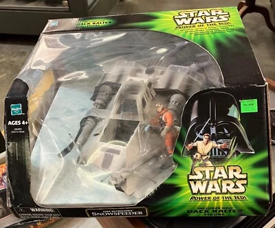 2001 Star Wars LUKE SKYWALKER'S SNOW SPEEDER W/ DACK RALTER Power of the Jedi - Image 1 of 4