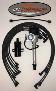 SB Chevy SBC Small Cap H.E.I HEI FEMALE Distributor Kit W/ USA Wires + 45K Coil - Picture 1 of 4