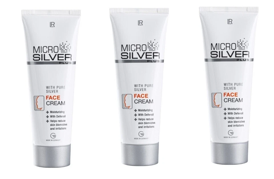 3x LR MICROSILVER PLUS Gesichtscreme 50ml 25001 antibakteriell micro silver - Bild 1 von 1