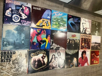 Lot Of 25 Rock Vinyls:Boston,Scorpions,Who,Stones,Buffett,Van Halen,Baby’s,Styx - Image 1 of 4