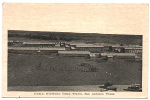 SAN ANTONIO TX/TEXAS Postal CAMPAMENTO TRAVIS Taladro Tierra Ejército de EE. UU. Automóviles - Imagen 1 de 2
