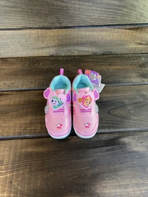 NUEVO Paw Patrol Rosa Bebé Niña Iluminado Tenis Zapatos Talla 11 Foto 1 de 4