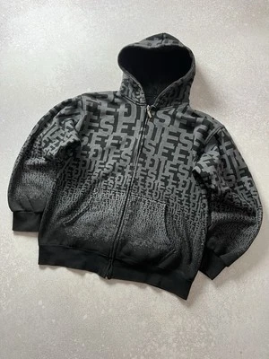 Sudadera con capucha vintage Diesel para hombre monograma goteo Y2K opio talla L Foto 1 de 4