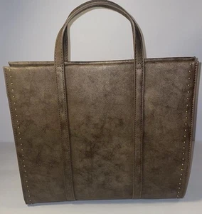 Style & Co. Woman’s Brown Crossbody/ Tote Purse Brown W/ gold/bronze Swirl - Picture 1 of 10
