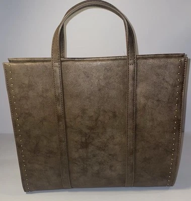 Bandolera/cartera de mano marrón Style & Co. para mujer marrón con remolino dorado/bronce Foto 1 de 4